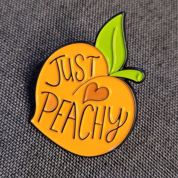 Just Peachy Enamel Pin - Picture 2 of 11